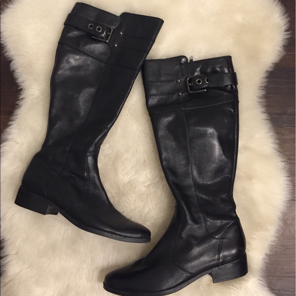 Marc Fisher Black Riding Boots
